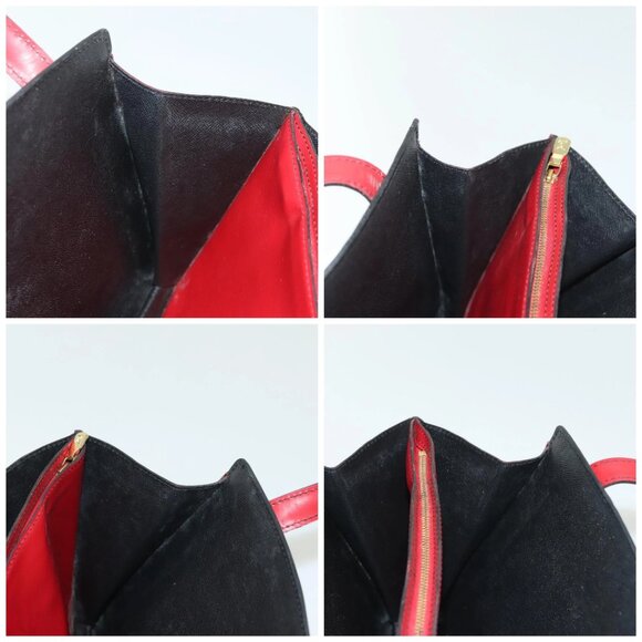 LOUIS VUITTON Epi Bicolor Varenne Hand Bag Black Red M52387 LV Auth 139124 - Picture 16 of 16